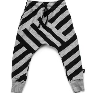 Nununu Striped Baggy Pants | Heather Grey
6-12 months